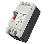 Aolidsive Disyuntor de CC de 250A, 500V, 2P MCCB con Capacidad de Ruptura de 20KA para Protector de Aislador de Interruptor de Protección de Batería Solar