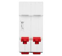 Aolidsive Disyuntor en Miniatura de CC 2P 32A Montaje en Carril DIN DC1000V 6000A Capacidad Segmentada para Aislador de Solar Fotovoltaico DZ47s 63Z Instalación con Abrazadera de Tornillo
