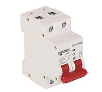 Aolidsive Disyuntor, Interruptor de Protección 2P DC 1000V MCB 40A, Capacidad de Ruptura 6kA, Diseño Modular con Abrazadera de Tornillo, Montaje en Riel DIN de 35 Mm, para Control de Energía en el