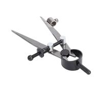 Aolidsive Divisor de Ala Brújula de Cuero con Cerradura Ajustable Calibrador Divisor de Resorte con Soporte para Bolígrafo Acero de Alto Carbono Radio Máximo de 4 Pulgadas 103 Mm