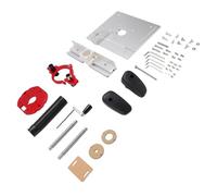 Aolidsive Elevador de Mesa de Fresadora, Patrón de Montaje 62x70mm, 40mm | Placa de instalación para carpintería, rango de sujeción de 63,5 a 65 mm, aleación de aluminio para carpintería de