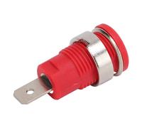 Aolidsive Enchufe Tipo Banana de 4 Mm, Material de Cobre Rojo, Descarga de Alta Corriente para Pruebas Eléctricas, Paquete de 50 para Uso Electrónico y Bricolaje (rojo)