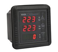 Aolidsive Generador Medidor Digital GV25 MK2 Medidor de Corriente Digital 110V 220V CA Probador de Panel 6 en 1 Pantalla de Factor de Potencia de Frecuencia de Voltaje para Usuarios de Control de