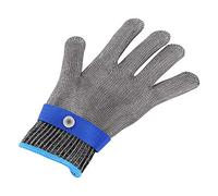Aolidsive Guante de Protección Resistente a Cortes, Guante de Carnicero de Alambre de Acero Inoxidable, Equipo de Seguridad a Prueba de Cortes para Uso Industrial