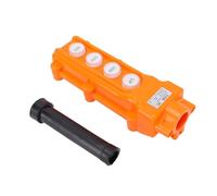 Aolidsive Interruptor de Botón Industrial, Material ABS de PC, Control de Grúa de 4 Vías para Equipos de Operación de Polipasto Eléctrico