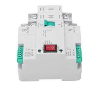 Aolidsive Interruptor de Transferencia Automática de Doble Potencia, Selector Eléctrico 2P AC 220V con Conmutación Rápida para Uso Doméstico y de Fábrica en Carril DIN (100A)