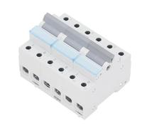 Aolidsive Interruptor de Transferencia Manual Interruptor de Transferencia de Energía Dual de 400 VCA 3P 125A Montaje en Riel DIN Enclavamiento de un Lado con Ventana Indicadora de 3 Colores para