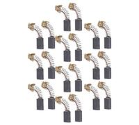 Aolidsive Juego de Cepillos de Motor de Carbono de 20 Piezas, Accesorio de Cobre para Taladro Eléctrico, Amoladora, Alto Rendimiento, Fácil de Instalar