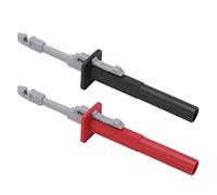 Aolidsive Juego de Clips de Sonda Perforadora de Alambre, Latón PA, Gancho de Prueba de Punción de Acero Inoxidable, Cables CAT III 1000V 10A, Conector de 4mm para Multímetro de Diagnóstico