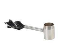 Aolidsive Juego de Llaves de Barrena Manual, Perforadora de Acero Inoxidable, Herramienta Portátil para Supervivencia y Colonos (Bolsa de tela negra)