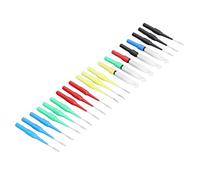 Aolidsive Juego de Pines de Sonda Trasera, Sondas Traseras de Acero de Latón para Pruebas de Multímetro, Kit de Sonda de Cables de 30 VCA-60 VCC para Uso Automotriz