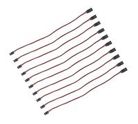 Aolidsive Juego de Servocables Externos, Cubierta de Alambre de PVC, Extensión de Servo Macho a Hembra de 10 Piezas de 200 Mm para Aplicaciones de Modelos (300 mm Macho a Hembra)