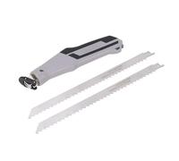 Aolidsive Juego de Sierra de Mano, Sierra de Podar Multiusos, 2 Hojas de de Acero Inoxidable, Mango Ergonómico de TPR para Cortar Madera, Hueso, Carne, Tubos de Plástico, Paneles