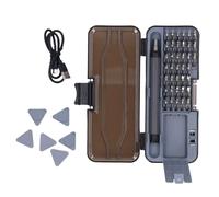 Aolidsive Juego Eléctrico Inalámbrico de Alta Velocidad con Motor de Cobre, Mini Kit de Herramientas con Cómodo Agarre Antideslizante para Reparaciones de Mejoras en el Hogar y Proyectos