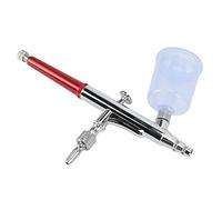 Aolidsive Kit de Aerógrafo de Latón para Pintura, Conexión G1 8 de 0,3 Mm, 15 a 50 PSI con Conector y Llave para Impresión de Modelos, Decoración del Hogar, Maquillaje para Decoración de Uñas