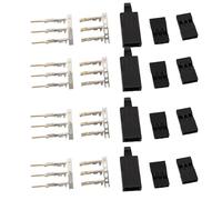 Aolidsive Kit de Conectores JR, Enchufes de 30A de Latón y ABS | Conjunto de enchufe con camisa desmontable, contactos soldados, diseño de conexión rápida, instrumento electrónico, modelo