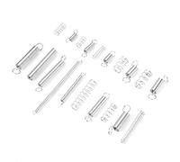 Aolidsive Kit Surtido de Resortes de Extensión de Compresión, Acero Al Carbono de Primera Calidad, Juego de 200 Piezas con 20 Tamaños para Manualidades y Juguetes