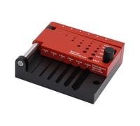 Aolidsive Localizador de Taladro Central de Varilla Redonda con Capacidad para Varillas de 1 a 4 Mm y Brocas de 0,3 Mm a 3 Plantilla de Perforación Horizontal y Transversal para