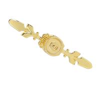 Aolidsive Manija de Muebles Europeos, Perilla de Aleación de Zinc de Primera Calidad, Tirador de Cajón, Herrajes para Gabinete, Forma Elegante y Delgada con Diseño Retro, (Pequeño juego de oro.)