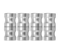 Aolidsive Manija de Puerta 4 Juegos de Tiradores de Puerta de Vidrio de Acero Inoxidable 304 8,6 X 3,9 Cm para Baño de Ducha y Puertas Corredizas Hardware de Fácil Agarre