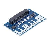 Aolidsive Mini Módulo de Piano PCB Placa de Expansión de Música con TTP229 Táctil Capacitiva e Interfaz I2C 3.3V WS2812B LED para Proyectos Electrónicos de Aprendizaje de Codificación de Micro Bits