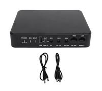 Aolidsive Mini UPS de Respaldo de Batería, Fuente de Alimentación Ininterrumpida de 10400 MAh con 6 Puertos, Salidas Múltiples para Cámara de Enrutador PoE 15 V 24 V USB DC 5 9 12