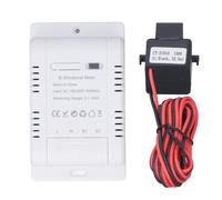 Aolidsive Monitor de Energía WiFi, Medidor de Electricidad con Abrazadera de 150 A, CA 100 A 240 V, Seguimiento del Consumo de Energía en Tiempo Real, Configuración de Escena de Automatización del