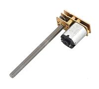 Aolidsive Motor de Engranaje Giratorio de Rosca 1024GA20 N20 DC 6V/12V, Eje M4 X 55mm, 2W, Baja Velocidad, Alto Torque para Brazo Mecánico de Robot (ШВ 60RPM)