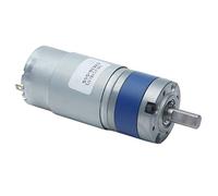 Aolidsive Motor de Engranaje Planetario Reducción DC24V Motor de Engranaje 230RPM Imán de Aleación de Cobre Rojo Torsión Grande Bajo Ruido CW CCW para Robots de Oficina en el Hogar Cerraduras (60RPM)