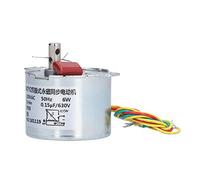 Aolidsive Motor Síncrono de 220 V CA, 5 RPM, Caja de Reducción con | Orientación perpendicular del eje de salida, perfil de cuerpo ultracorto, tipo de inducción accionado por condensador,
