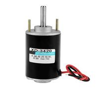 Aolidsive Motor XD 3420 12V 24V 30W DC, Alta Velocidad 3500 7000 RPM con Control CW CCW, para Máquina de Algodón de Azúcar, Máquina Rectificadora de Banco de Corte Pequeña (24V6000rpm)