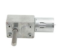 Aolidsive Motorreductor DC 12V, Engranaje Tornillo Sin Fin 4632 370 con Eje