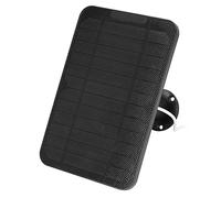 Aolidsive Panel Solar Panel de Expansión Solar Monocristalino 4W 6V Salida USB IP65 Impermeable con Soporte Ajustable para Cámaras de Seguridad Vigilancia Uso en Exteriores (BLACK)