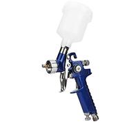 Aolidsive Pistola Pulverizadora de Aerógrafo por Gravedad HVLP, Aerógrafo con Boquilla de Acero Inoxidable de 0,8 Mm y 1,0 Mm con 3 Perillas de Control, Taza de 125 Ml para Pintura de (aleación de