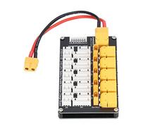 Aolidsive Placa de Carga de Batería LiPo, Placa de Carga Paralela PCB XT30 XT60 para Paquetes 2S 3S 4S 6S, Admite 5 Baterías, Cargador de Equilibrio Compatible para Usuarios de RC Hobby