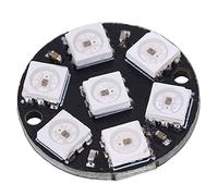 Aolidsive Placa de Desarrollo de Controladores LED, Módulo Redondo Integrado para Iluminación a Todo Color, Ideal para Detección de Circuitos en Interiores y Exteriores y Uso de Tiras Programables