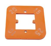 Aolidsive Plantilla de Plantilla de Esquina, Plástico Fenólico, Guía de Enrutador 4 en 1 con Radio R10 R15 R20 R25 para Proyectos de Carpintería