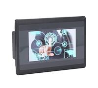Aolidsive PLC HMI Todo en , Material ABS, Pantalla Táctil de 4,3 Pulgadas, CPU de 600 MHz, 12 Entradas y 10 Salidas, para Controladores de la Serie FX3U