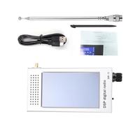 Aolidsive Receptor de Radio SDR, DeepSDR V6 Radio de Onda Corta DSP con Pantalla Táctil IPS de 4,3 Pulgadas con Espectro en Tiempo Real de 192 KHz Amplio Rango de Frecuencia 100 KHz 149 (Silver)