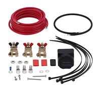 Aolidsive Relé de Sensibilidad de Voltaje, Kit Aislador de Batería Dual, | Carga inteligente automática, interior sellado de silicona, carcasa resistente, alimentación de accesorios con motor