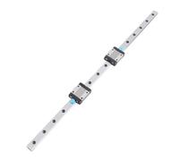 Aolidsive Riel Guía Lineal MGN12 con Rodamiento de Acero, 400 Mm de Longitud, Bloques Deslizantes de Alta Precisión, 12 Mm de Ancho para Equipos Automatizados y Sistemas de Medición