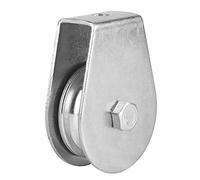 Aolidsive Rueda de Elevación Giratoria de Bloque de Polea Simple de 0,3 Toneladas para Cable de Alambre, Polea Giratoria de Alta Resistencia para Posicionamiento de Carga en Taller Garaje