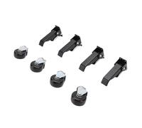 Aolidsive Ruedas Retráctiles para Trabajo Pesado, Capacidad de 1100 Libras, Diseño de Rueda Doble para Bancos de Trabajo y Cajas de Herramientas, 3 ", 4 Piezas