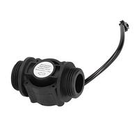 Aolidsive Sensor de Flujo de Agua Medidor de Flujo Hall de Plástico DC3 a 24V G1in Rosca Macho 1 a 60L Contador de Mínimo para Calentador de Agua Dispensador Lector de Tarjetas
