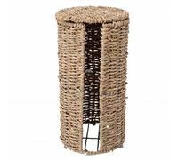 Aolidsive Soporte para Papel Higiénico Seagrass, Elegante Almacenamiento de Pañuelos Independiente para el Baño del Hogar, 14,2x6,9 Pulgadas