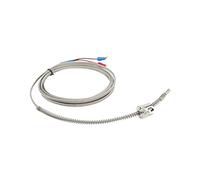 Aolidsive Termopar Tipo K Sonda de Sensor de Temperatura de Acero Inoxidable 32 a 1112 Fahrenheit Cable de Terminal en Forma de U Hebilla Giratoria para Controlador de Temperatura Uso Industrial (o)