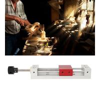 Aolidsive Tornillo de Banco, Construcción de Aluminio, Rango de Sujeción de 100mm, Ideal para Talleres y Proyectos de Bricolaje