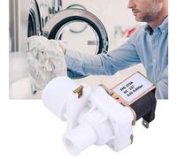 Aolidsive Válvula Solenoide Eléctrica DC12V, Válvula de Entrada de Agua G3/4 para Lavadora, Pieza de Repuesto FCD270A