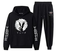Aoligeinb Death Note Chándal Anime Cosplay Traje Ryuk Sudadera con Capucha y Pantalones Impresos Traje Harajuku Ropa Deportiva para Mujeres Hombres