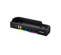 Aolion for 2 Base Cooling Fan High Speed NGC Cooling Dual Fans RGB Heat Sink Dock for 2 Accessory